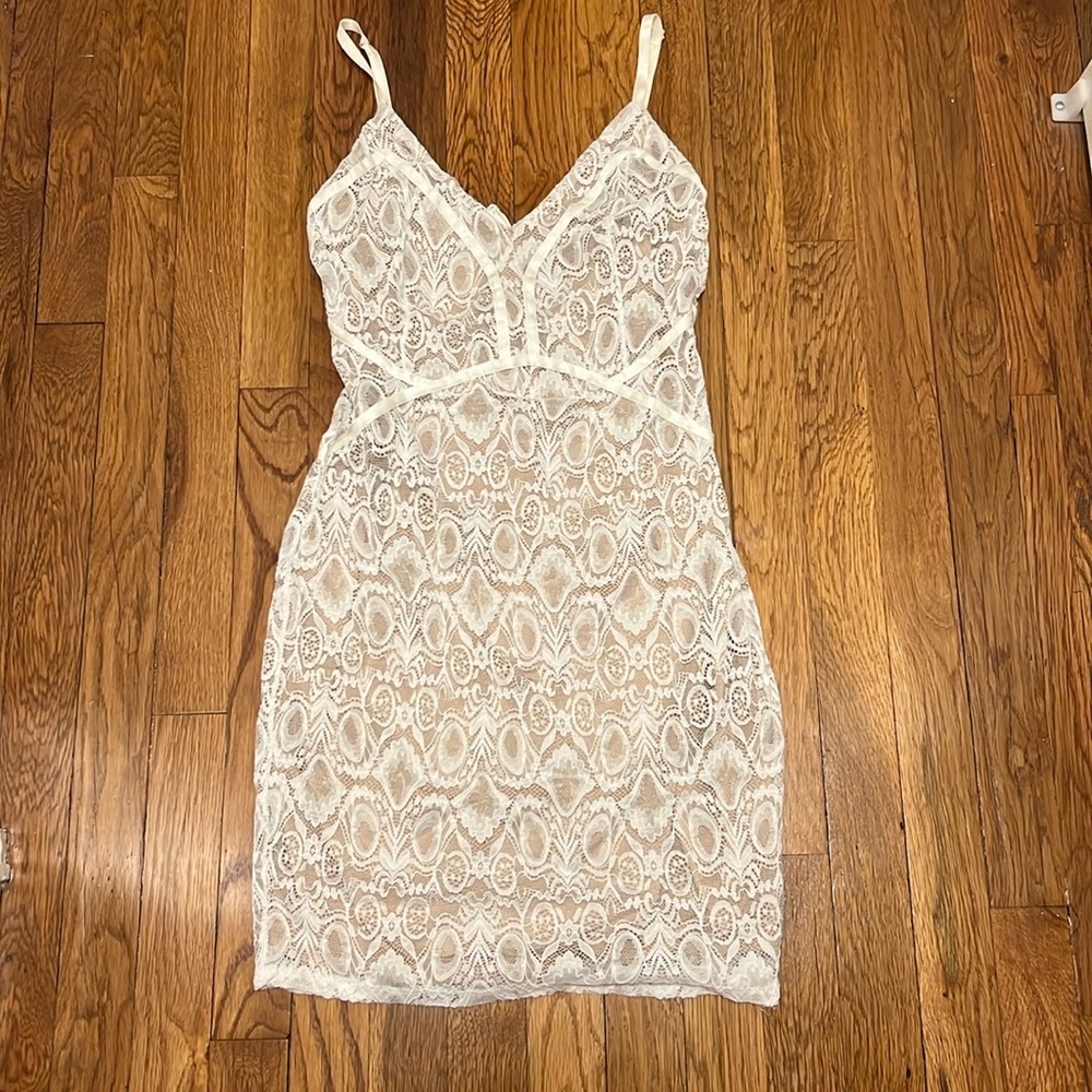 Guess White Lace Dress